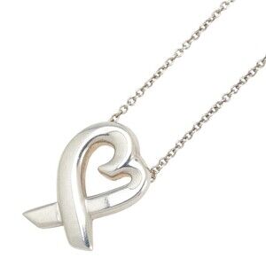 Tiffany Co Loving Heart Necklace Silver
